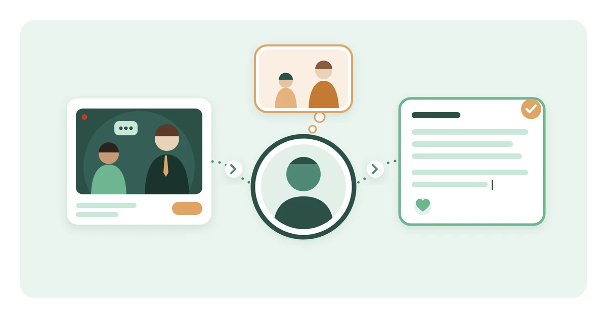 Reflect on the dynamics in your own life for Casper: an applicant watches a scenario of an employee speaking up to a manager, recalls a similar moment with their own boss, and writes a more grounded, empathetic answer